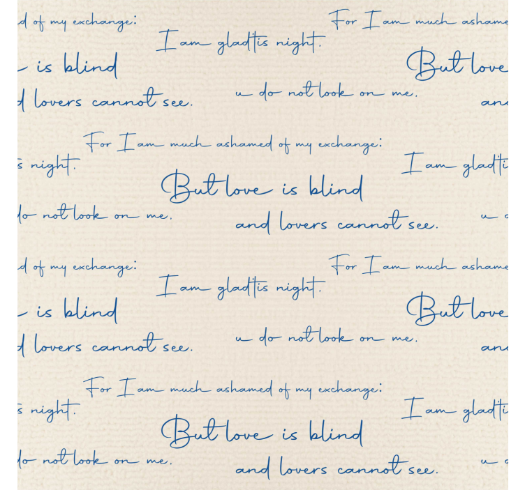 papel de parede letras gráfico têxtil - TenStickers