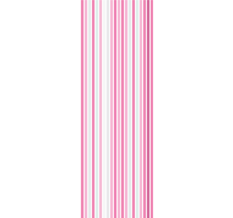 papel de parede vertical elegante motivo rosa e branco - TenStickers