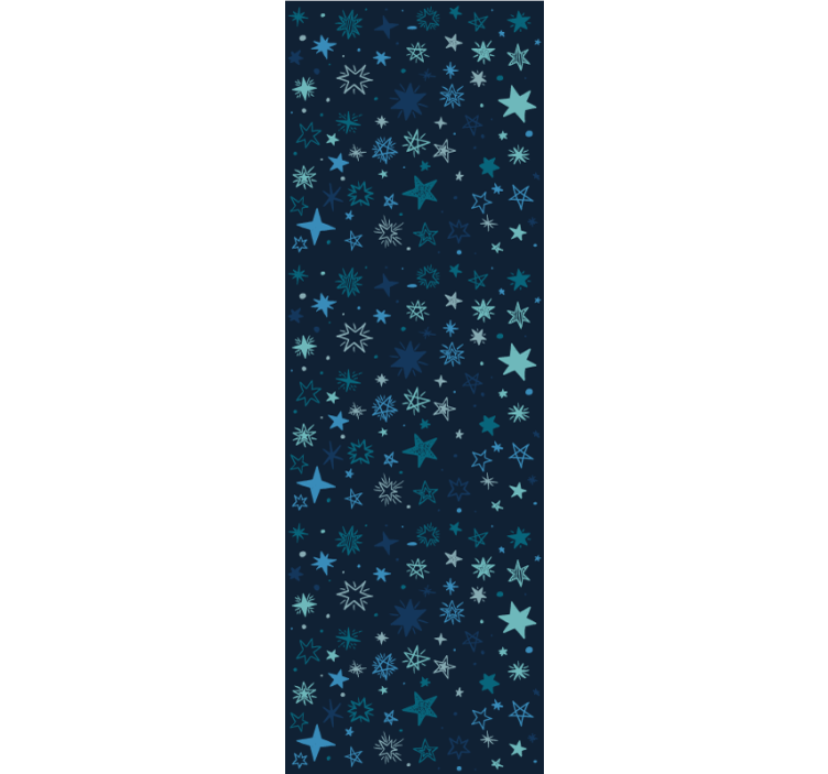 Papel de parede estrelas cena noturna azul - TenStickers