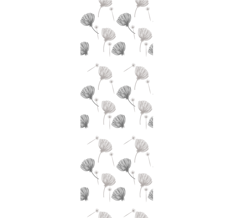 papel de parede flores motivo delicado branco - TenStickers