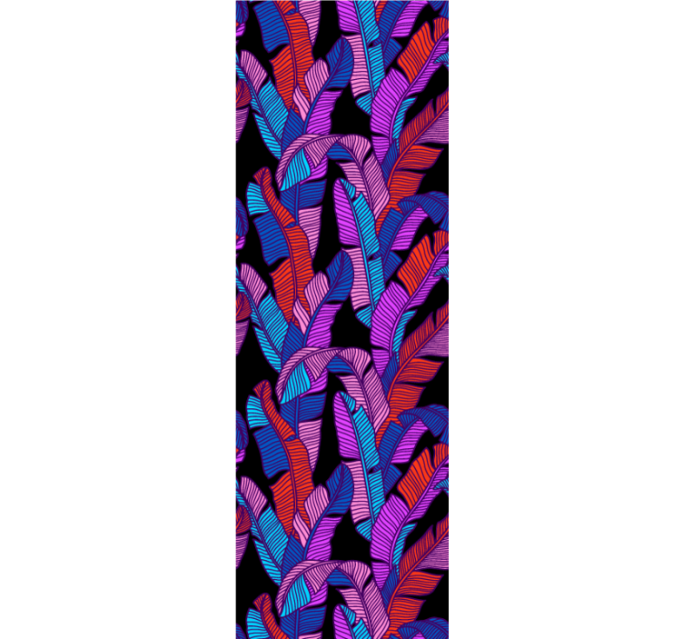 papel de parede floral grande motivo vibrante - TenStickers