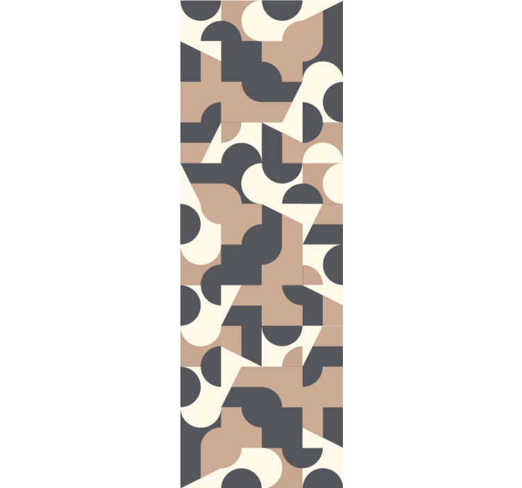 Papel de parede abstracto exibição de formas geométricas - TenStickers