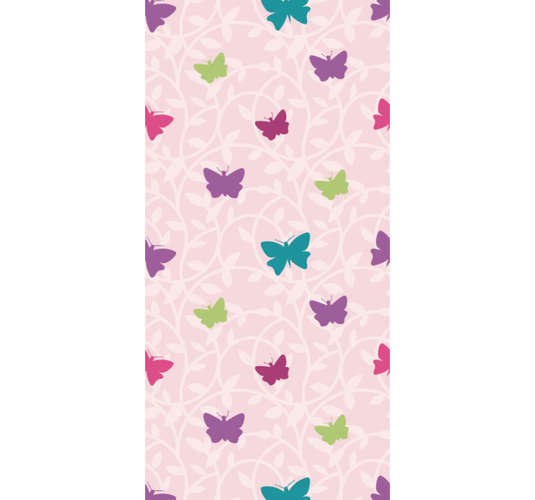 papel de parede borboletas asas coloridas esvoaçantes - TenStickers