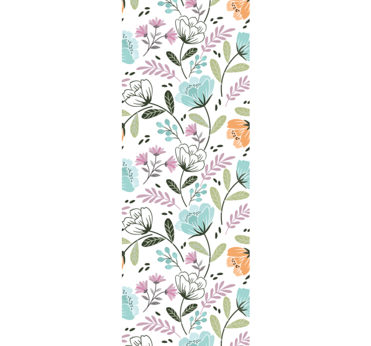 papel de parede casa de banho arranjo botânico floral - TenStickers