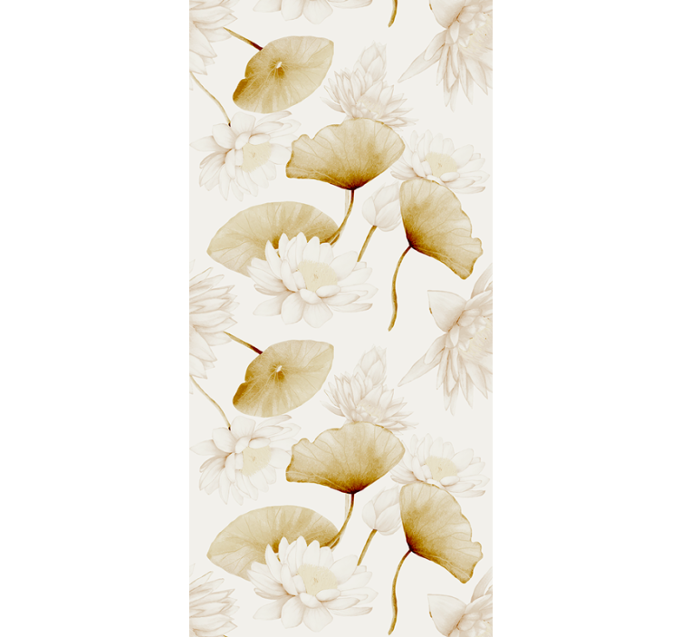 papel de parede flores design botânico florido - TenStickers