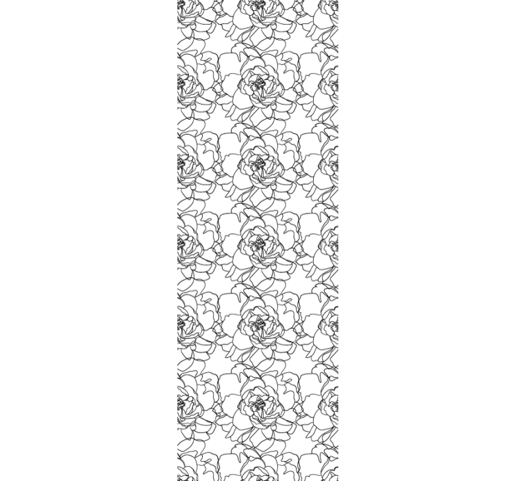 papel de parede floral flor elegante floresce - TenStickers