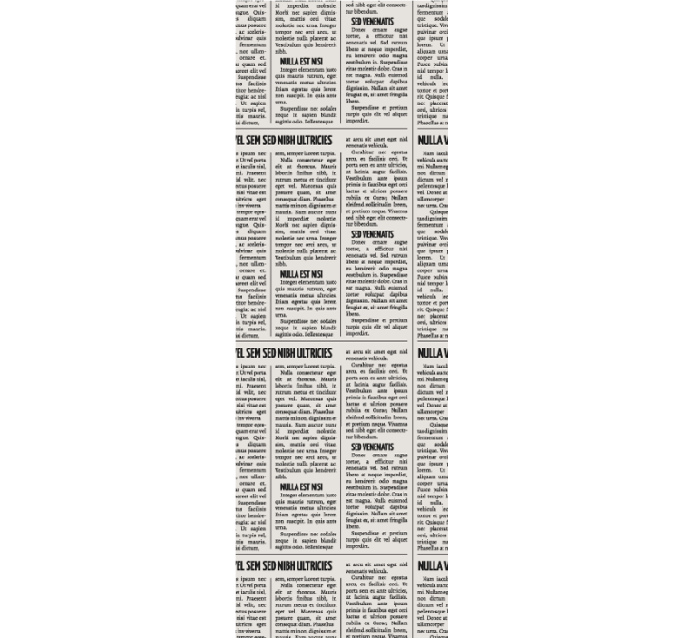 Papel de parede personalizável estilo jornal vintage - TenStickers