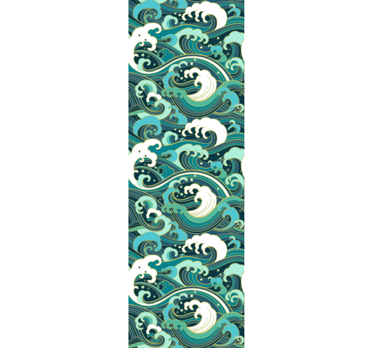 Papel de parede natureza ondas elegantes do oceano - TenStickers