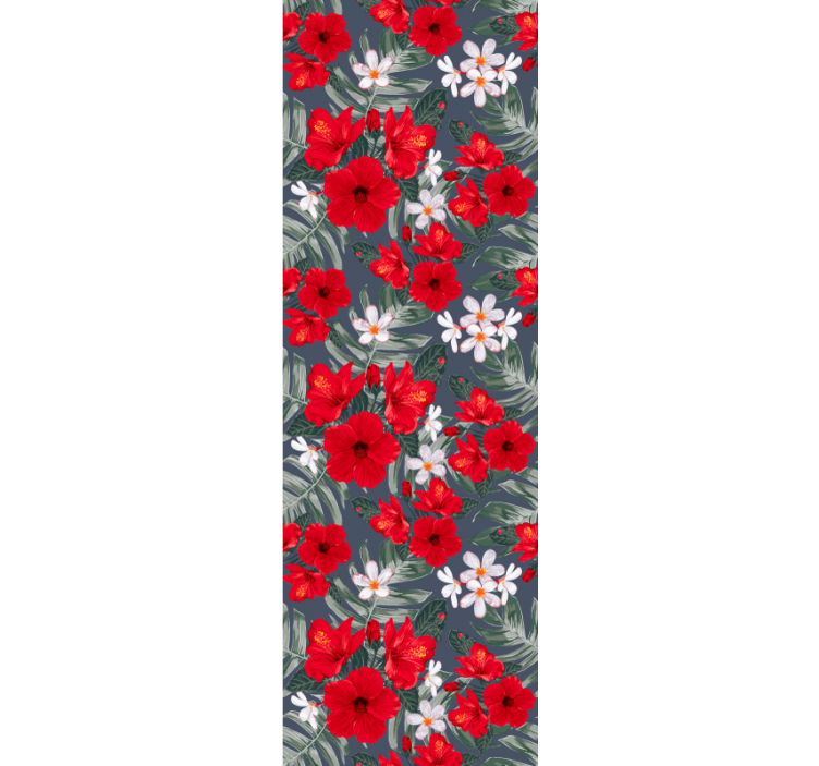 papel de parede flores exibição floral vibrante - TenStickers