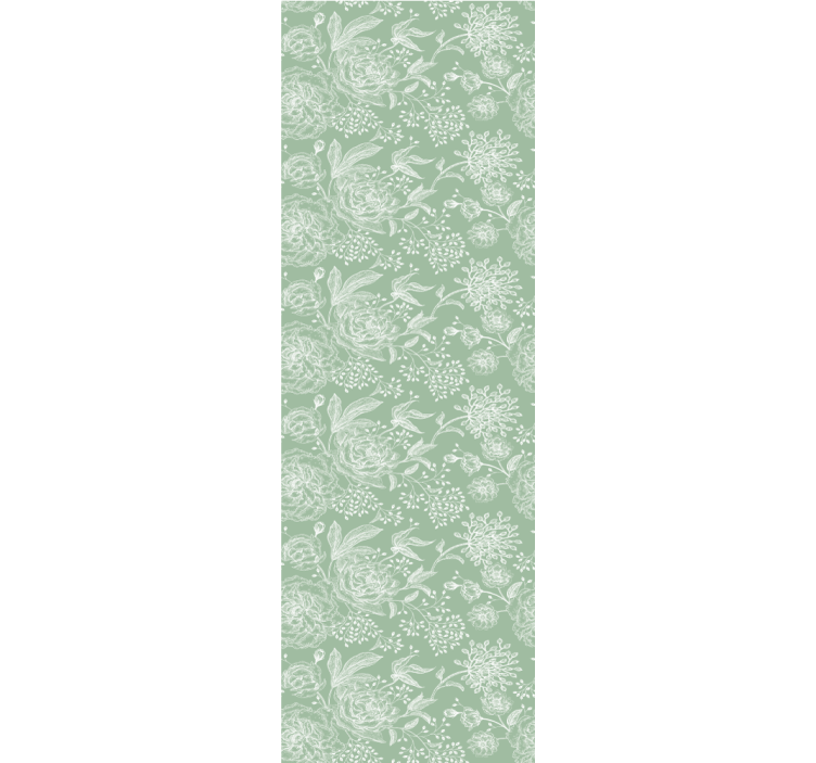 papel de parede flores elegância floral suave - TenStickers