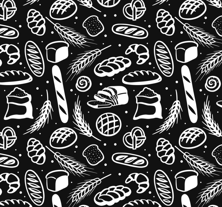 Papel de parede personalizável padaria - TenStickers