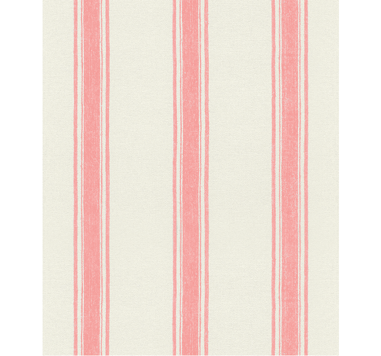 Papel de parede geométrico linhas verticais rosa pastel - TenStickers