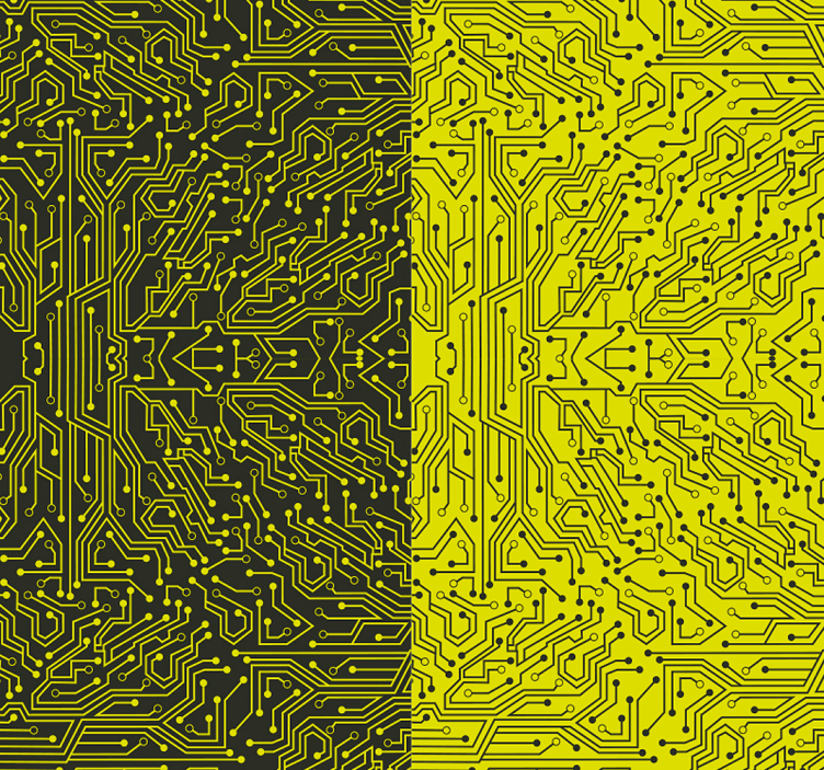 papel de parede abstracto Linhas de Metro - TenStickers