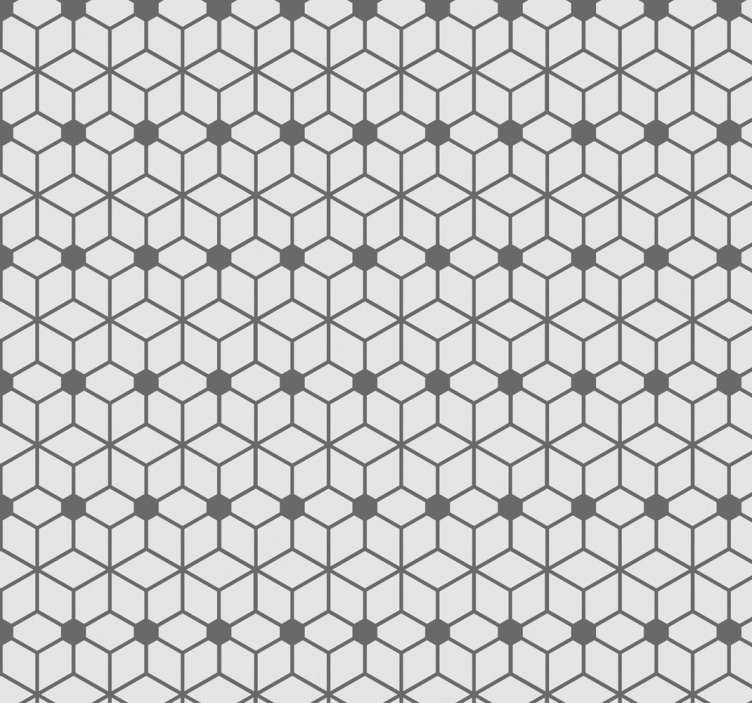 Papel de parede casa de banho Mosaico cinza - TenStickers