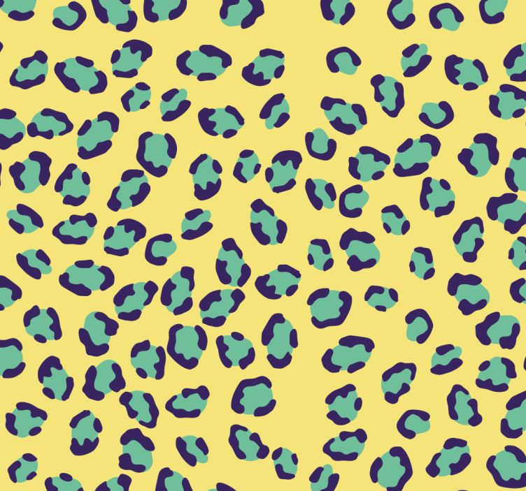 papel de parede abstracto Fundo amarelo com textura de leopardo - TenStickers