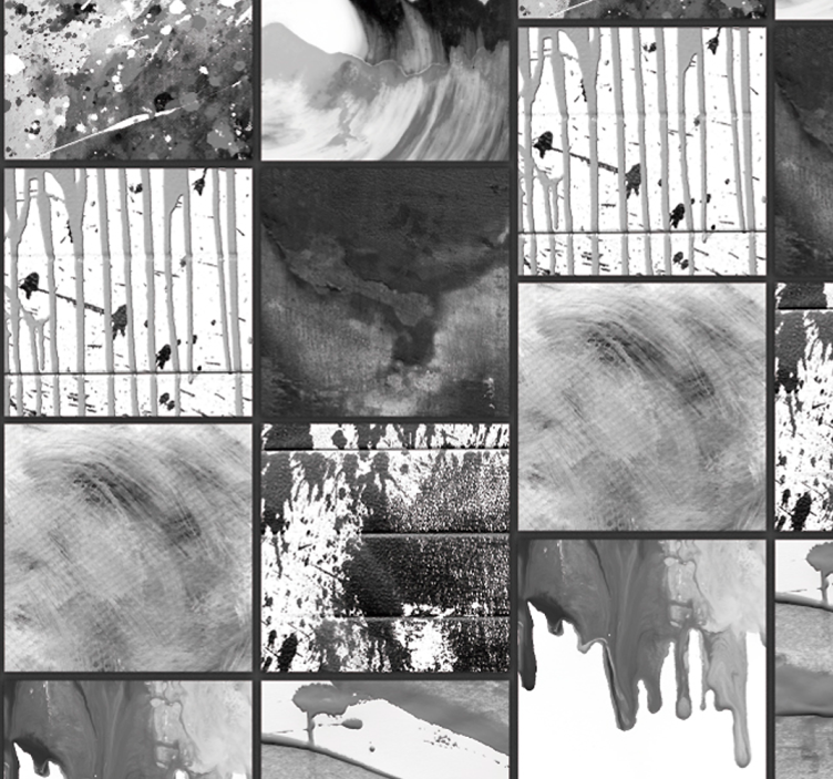 Papel parede moderno Cidade envolta pela chuva - TenStickers