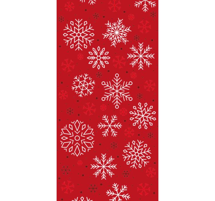 Papel de parede Natal flocos de neve sazonais - TenStickers