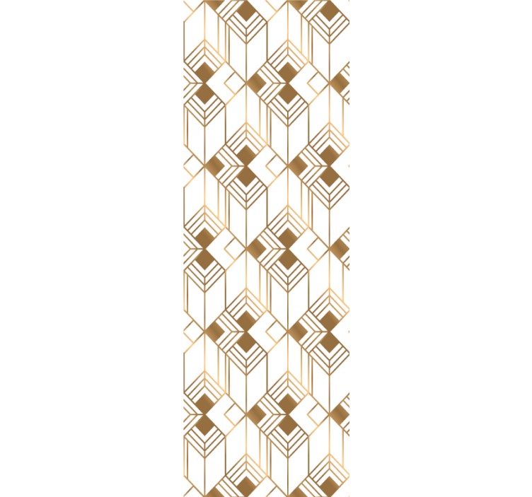 papel de parede formas geométricas simetria cubista - TenStickers