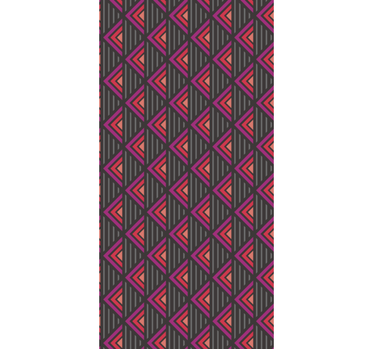 papel de parede para sala grade triangular - TenStickers