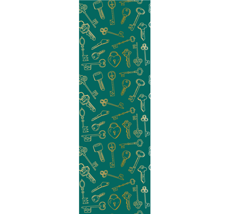 papel de parede abstracto Chaves e fechaduras - TenStickers