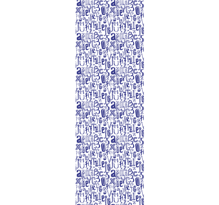 papel de parede com escritas Palavras e números - TenStickers