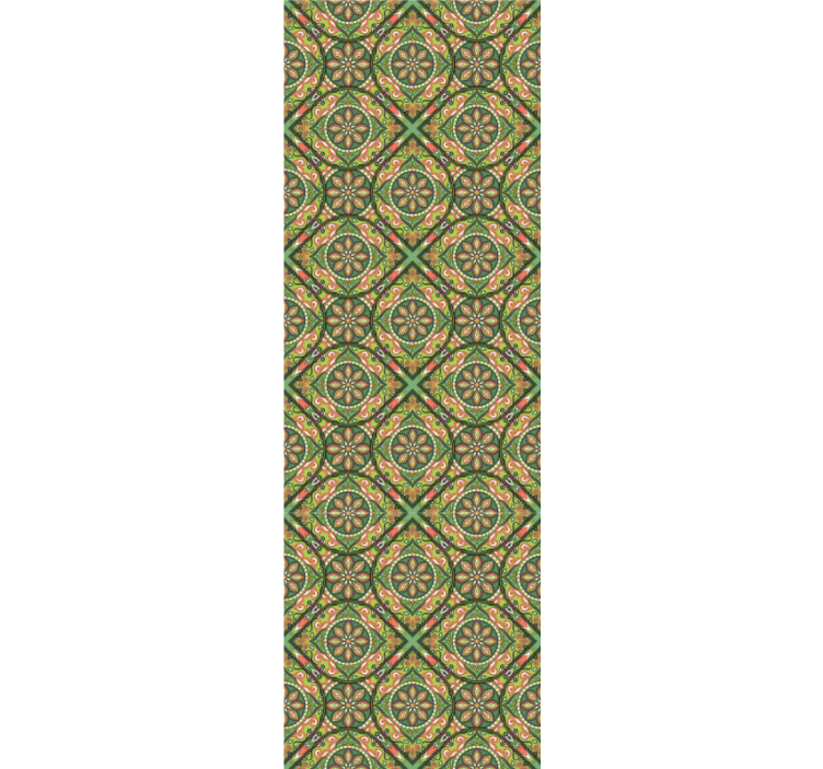 papel de parede ornamental geométrico ornamentado - TenStickers
