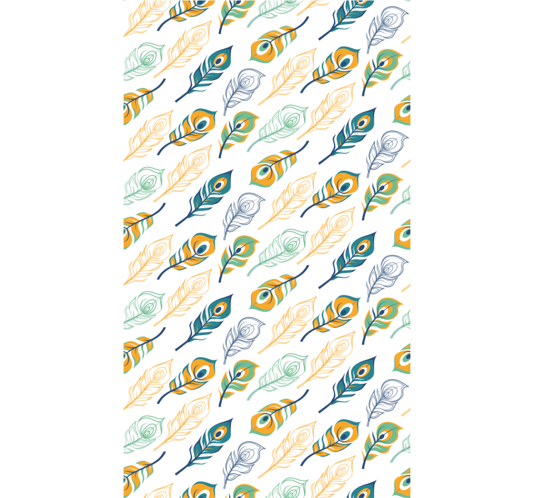 papel de parede artístico elegância emplumada - TenStickers