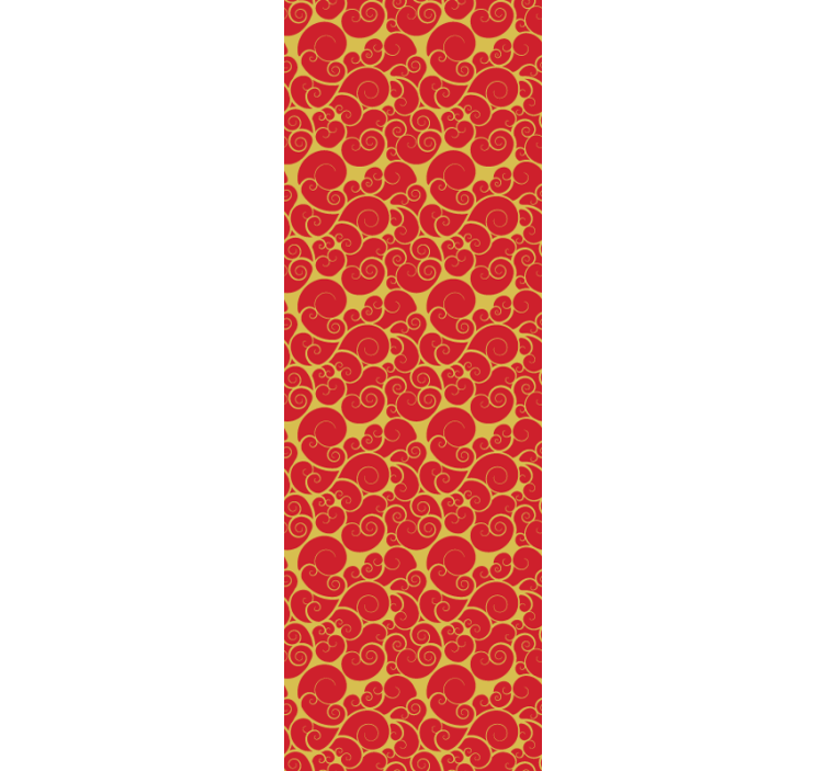 papel de parede azulejo padrão de redemoinhos ornamentados - TenStickers