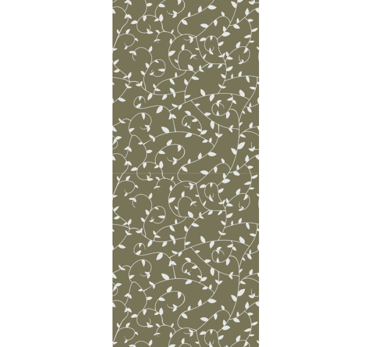 papel de parede ornamental redemoinhos botânicos - TenStickers