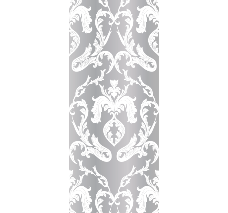 papel de parede floral damasco ornamentado - TenStickers