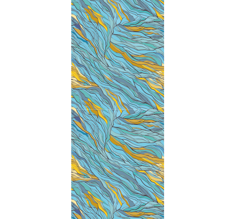 Papel de parede abstracto fluxo orgânico abstrato - TenStickers