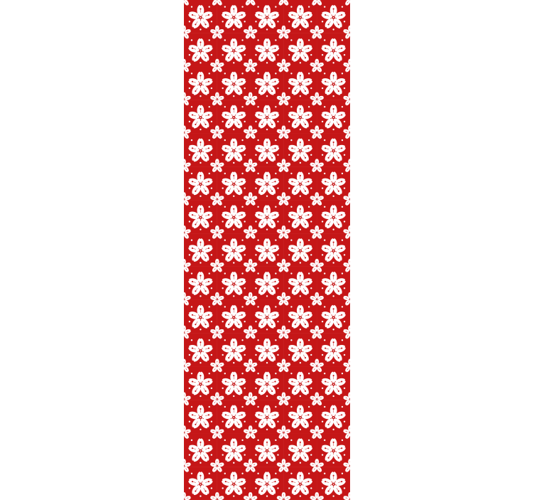 papel de parede floral conjunto com motivos florais - TenStickers