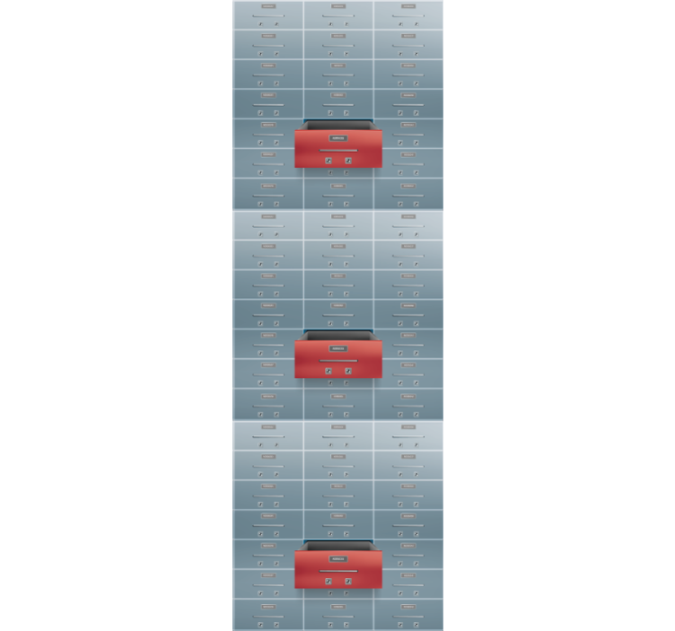 Papel de parede industrial armários industriais - TenStickers