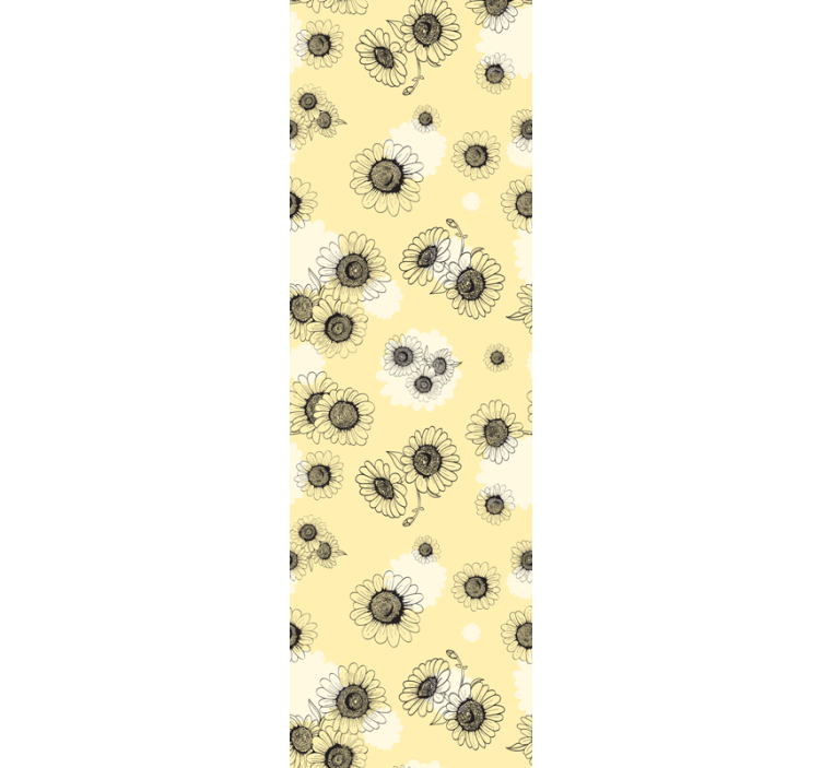 papel de parede flores padrões florais - TenStickers