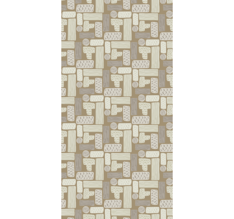 papel de parede mármore mármore geométrico - TenStickers