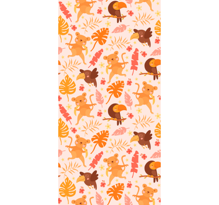 Papel de parede gatos fauna brincalhona da selva - TenStickers