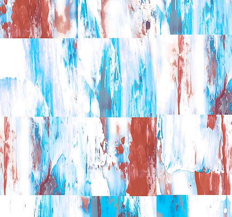 papel de parede abstracto Riacho colorido - TenStickers