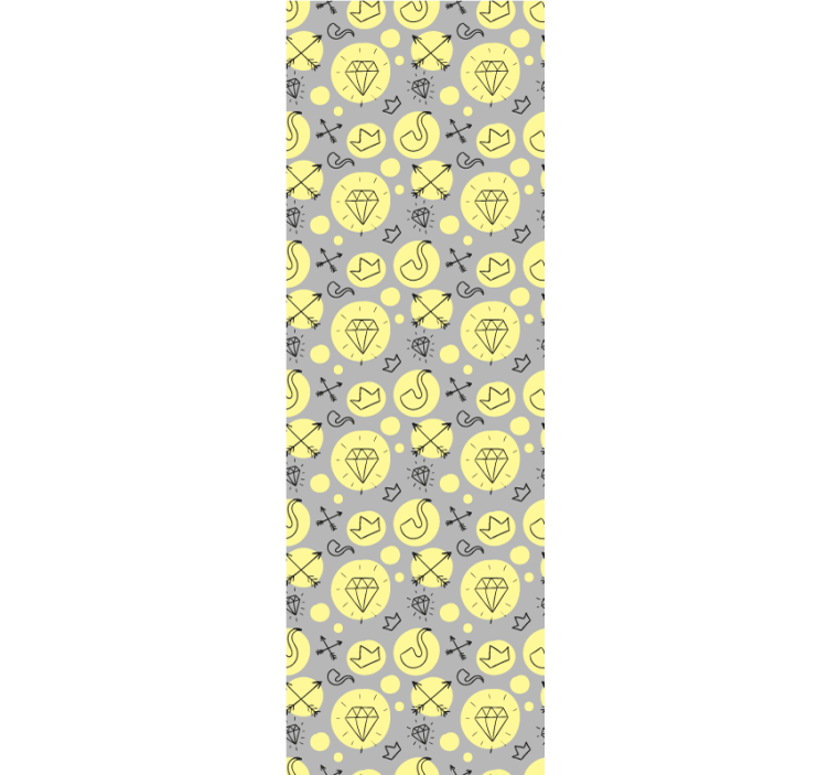 papel de parede artístico mistura de símbolos de doodle - TenStickers