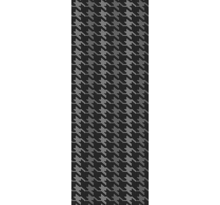Papel de parede gabinete padrão de houndstooth - TenStickers