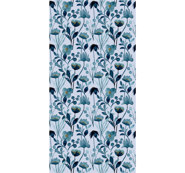 papel de parede flores elegância botânica floral - TenStickers