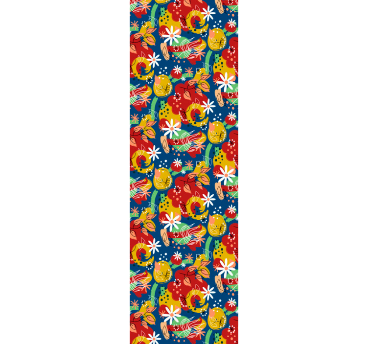 Papel de parede abstracto respingo frutado - TenStickers