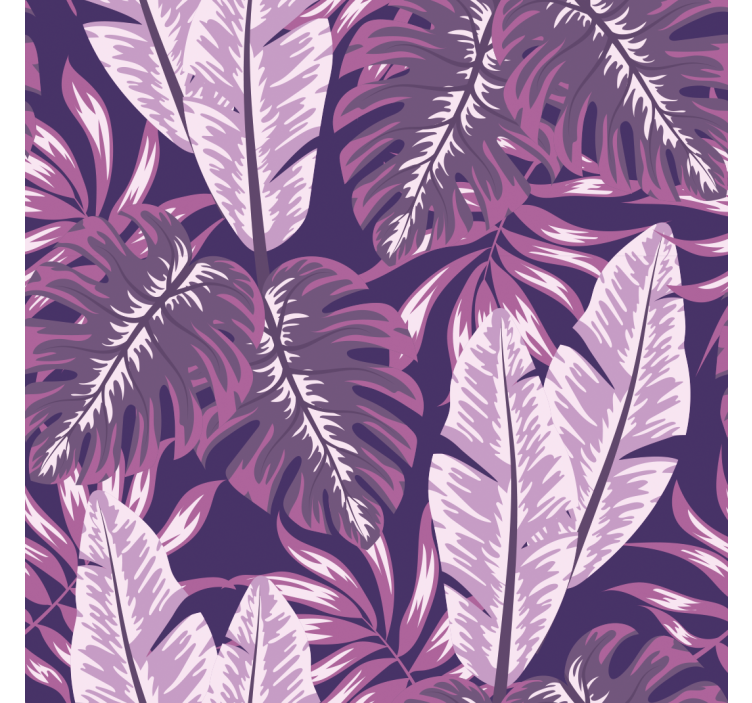 papel de parede floral Maranta roxa - TenStickers
