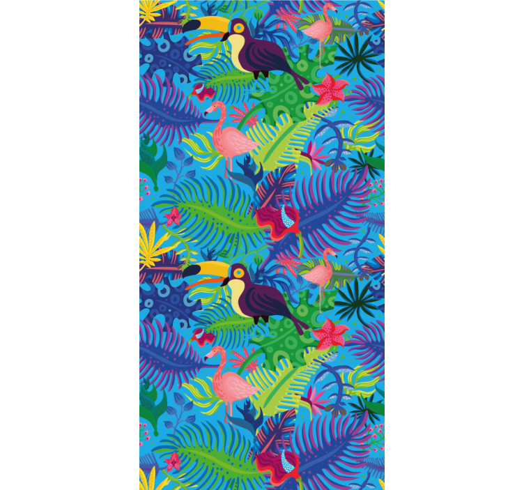 papel de parede selva floresta tropical - TenStickers