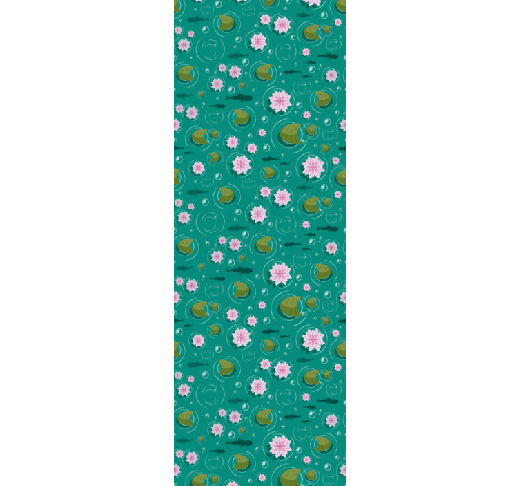 Papel de parede natureza flores aquáticas - TenStickers