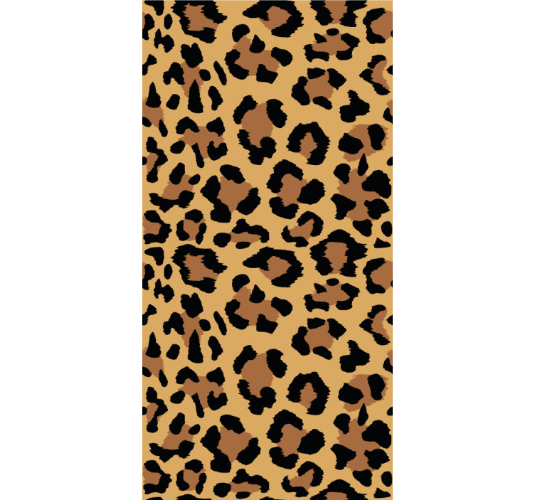 papel de parede leopardos padrão de mancha de leopardo - TenStickers