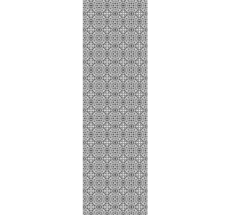 papel de parede floral simetria ornamental - TenStickers