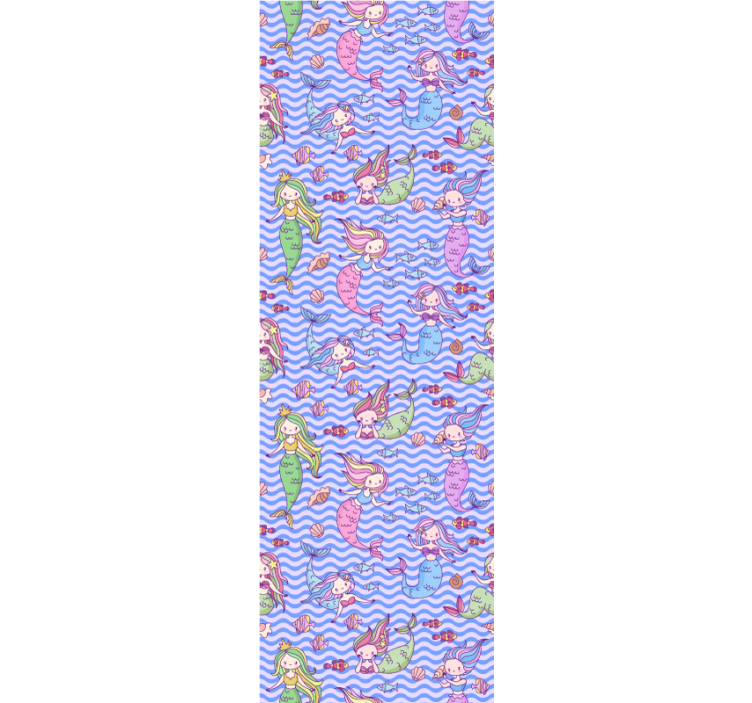 papel de parede infantil Sereias - TenStickers