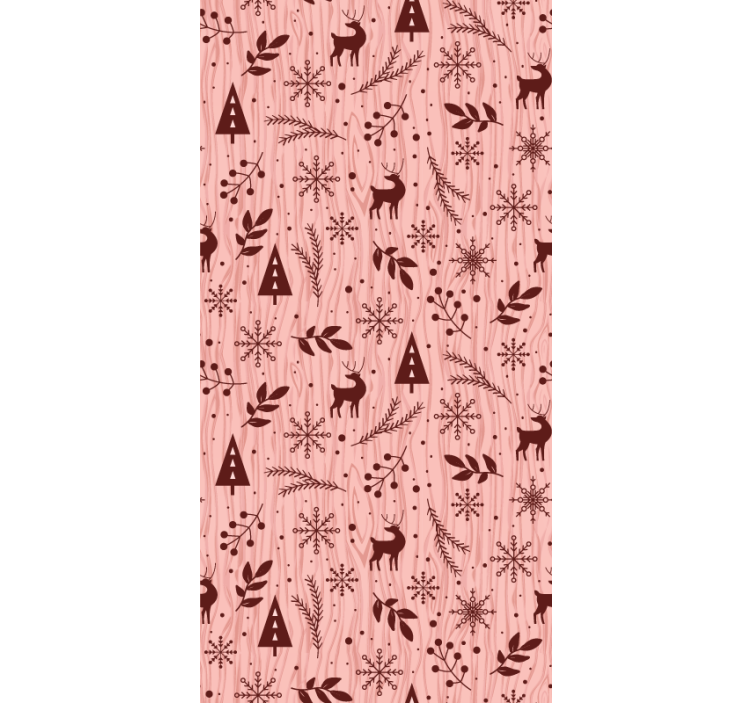 papel de parede animais cena da floresta de renas - TenStickers