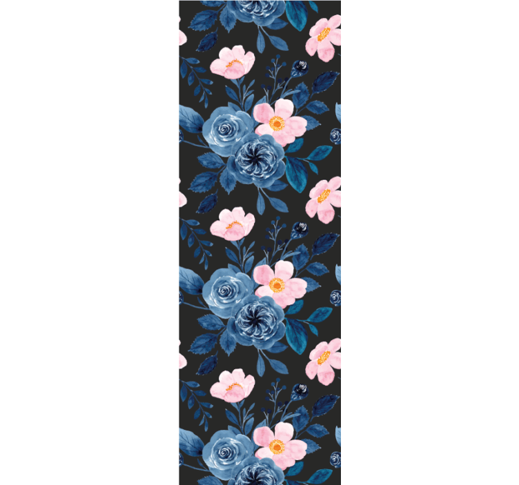 papel de parede flores elegância floral botânica - TenStickers