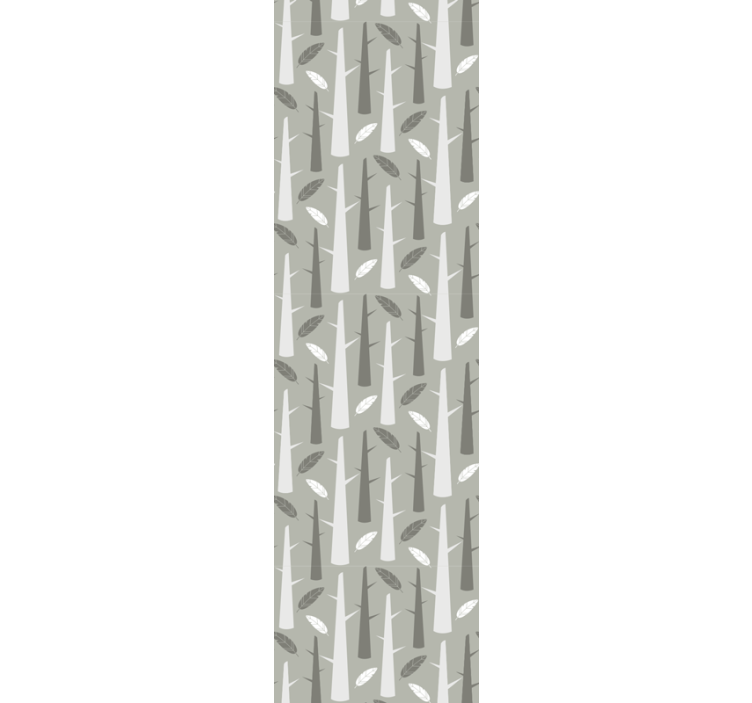 papel de parede árvores floresta de bétulas - TenStickers